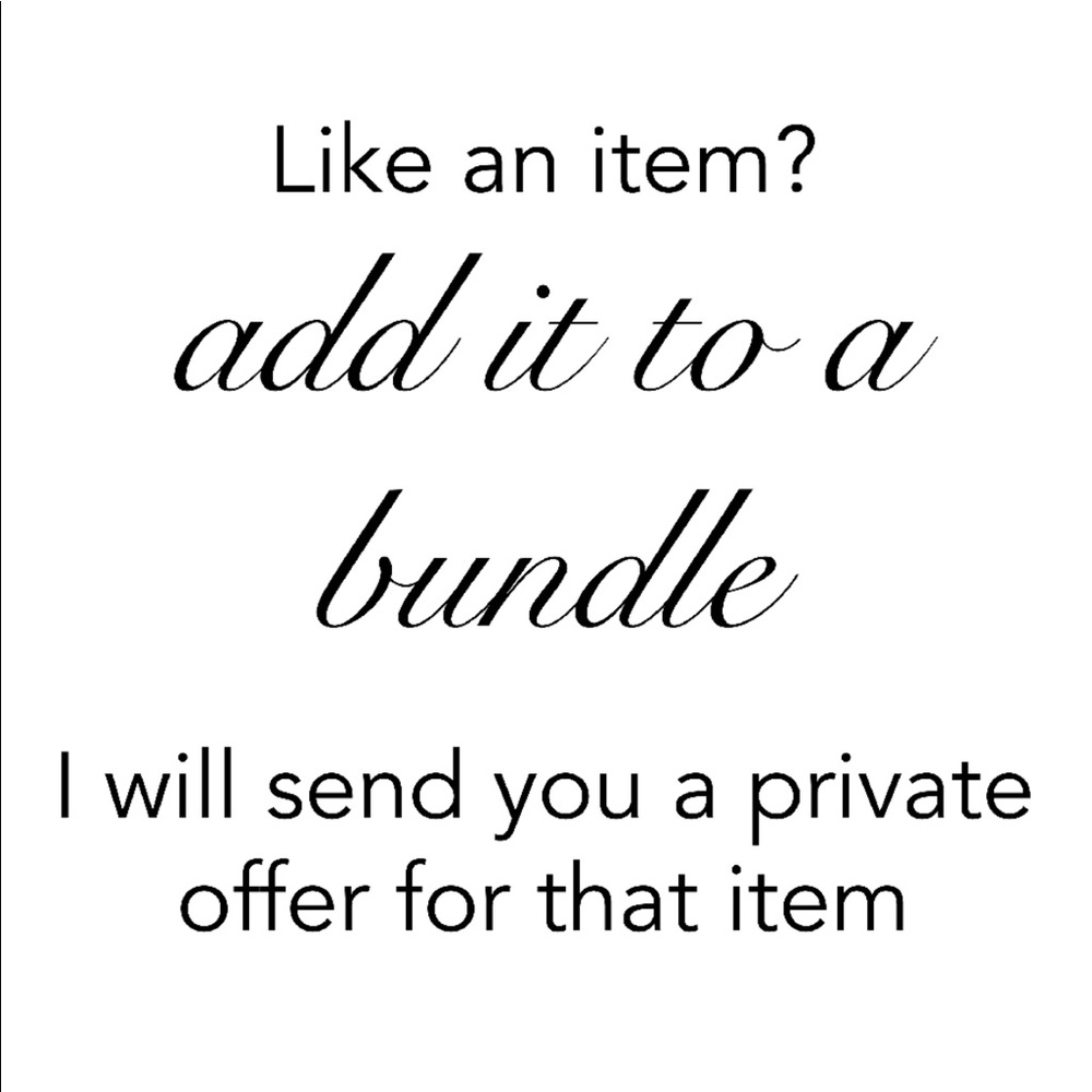 🖤 LIKE AN ITEM FOR AN OFFER